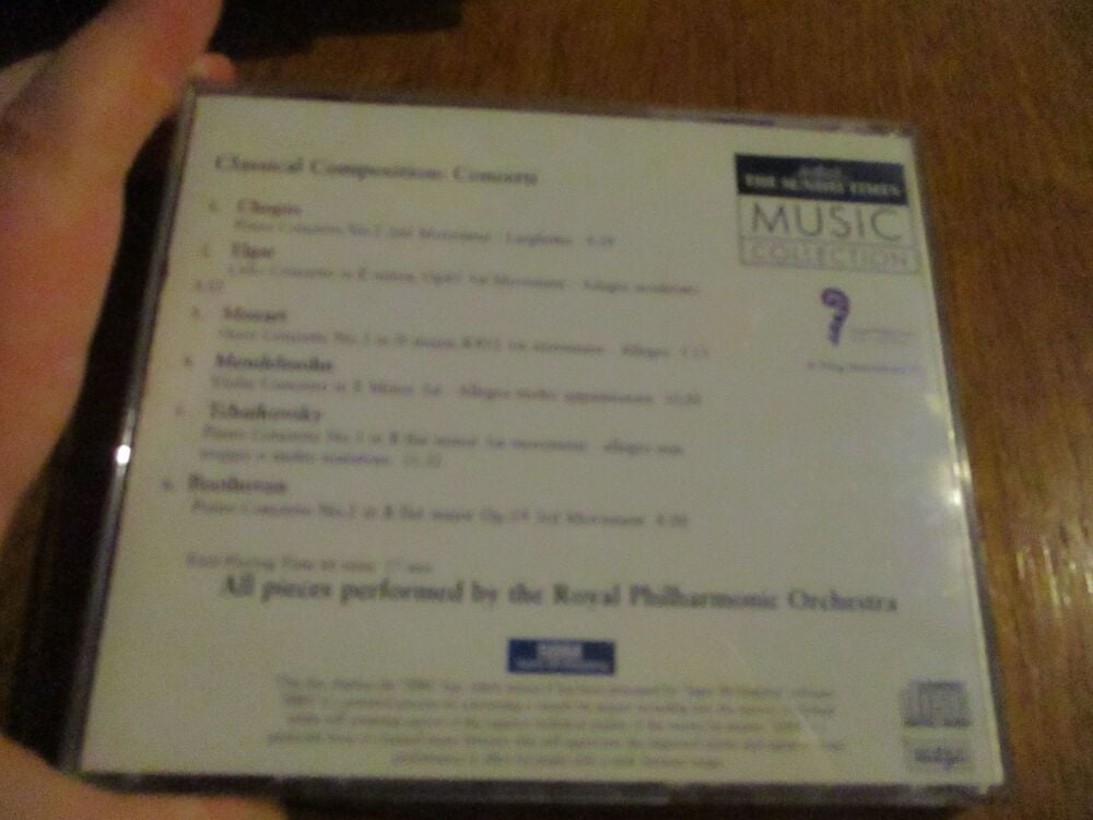 Concerti - The Sunday Times Music Collection - Classical Composition No2 - The Royal Philharmonic Orchestra - CD Album