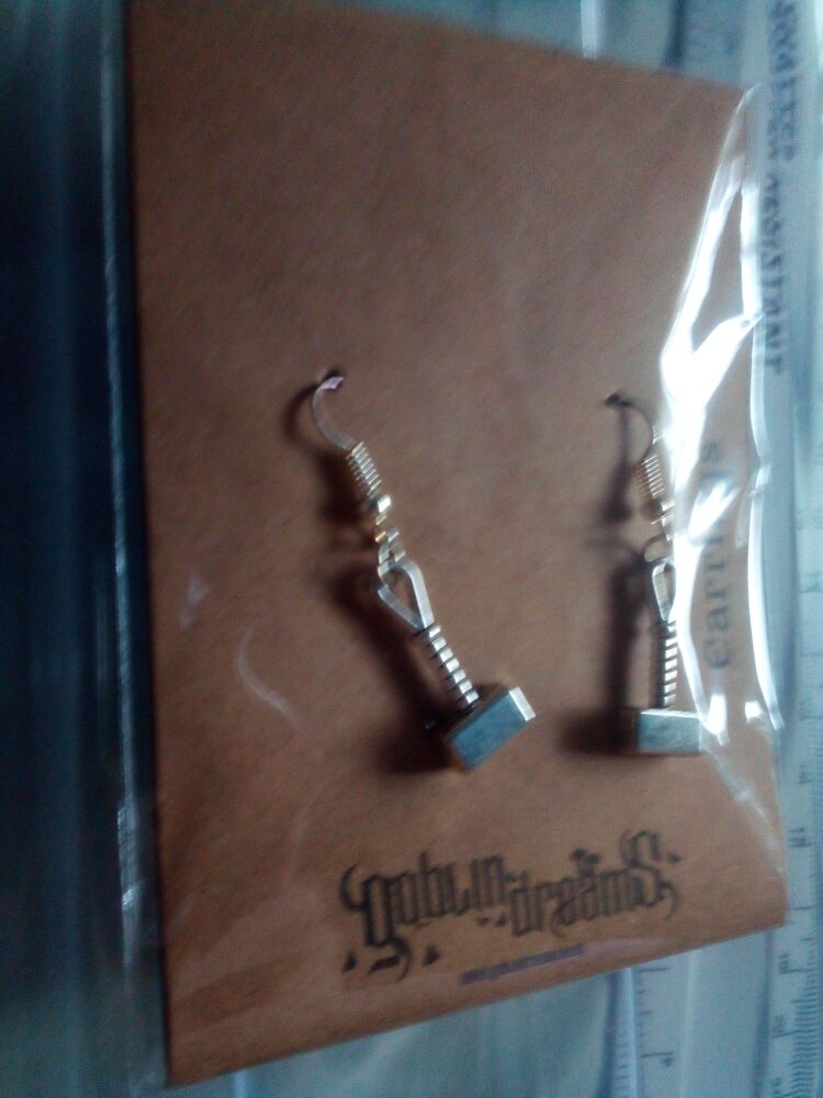Goblin Dreams - Thors Hammer Styled Earrings