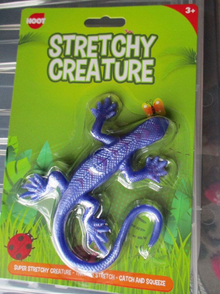 Purple Lizard Stretchy Creature Toy - Hoot