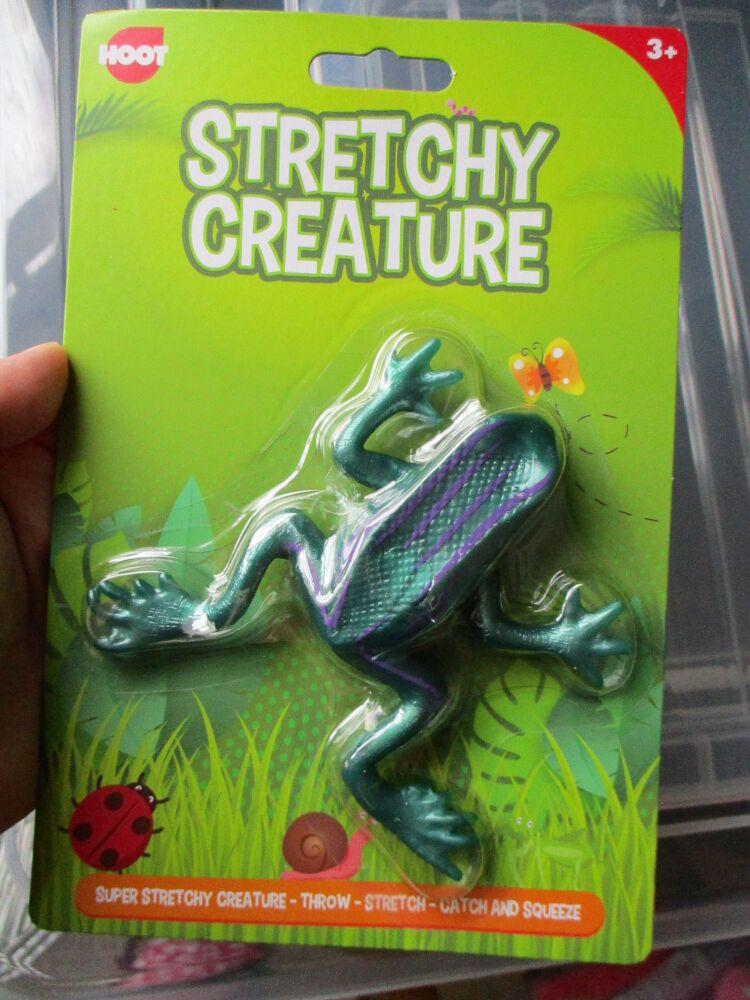 Green Frog Stretchy Creature Toy - Hoot