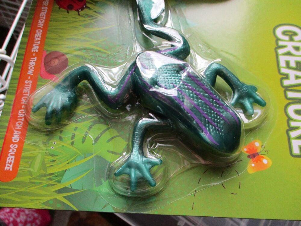 Green Frog Stretchy Creature Toy - Hoot