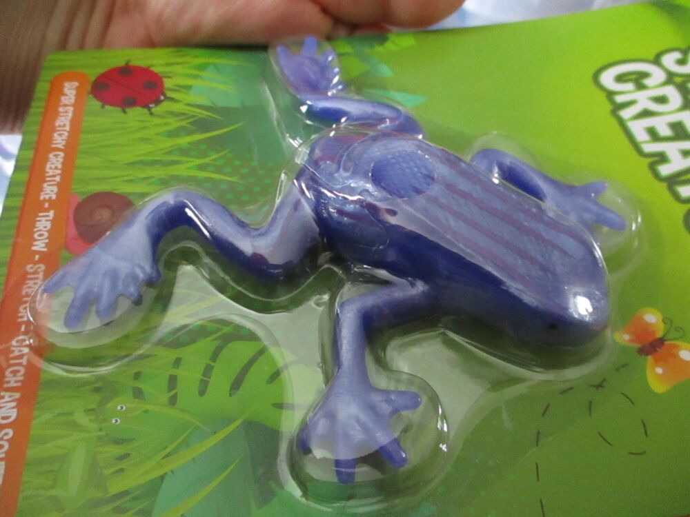 Purple Frog Stretchy Creature Toy - Hoot