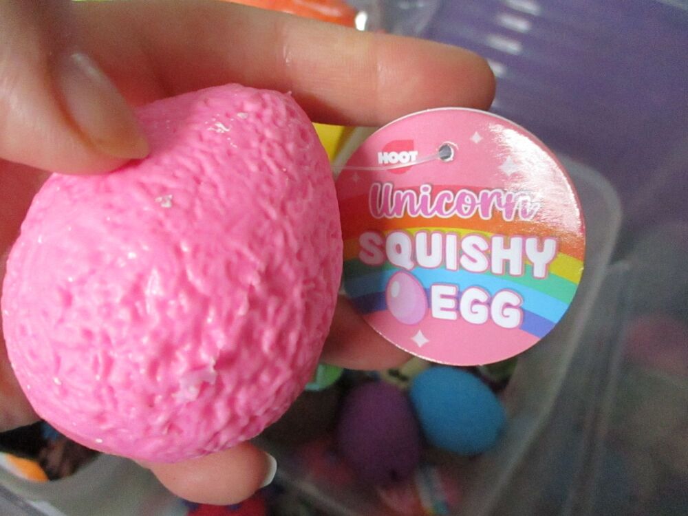 Pink Squishy Unicorn Egg - Liquid Filled with baby Unicorn inside - Hoot