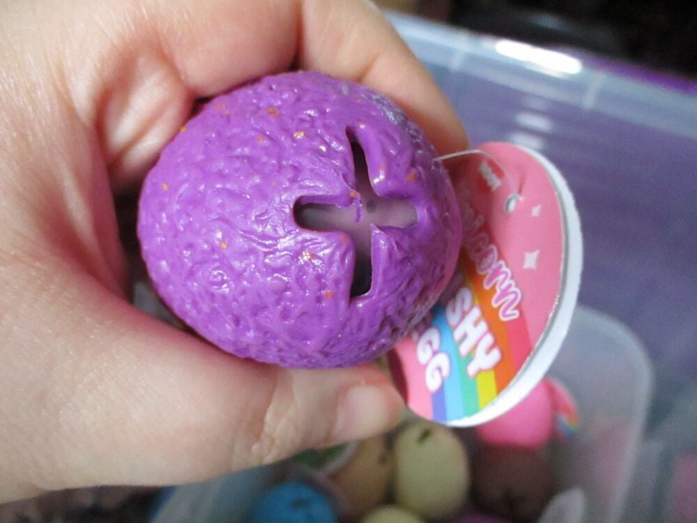 Purple Squishy Unicorn Egg - Liquid Filled with baby Unicorn inside - Hoot