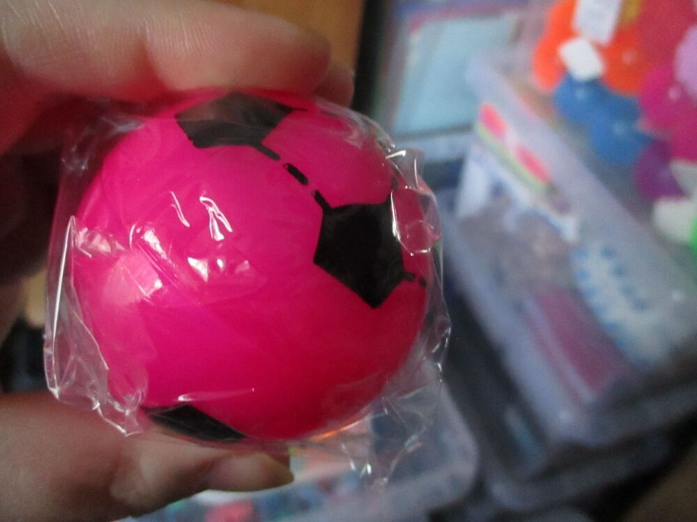 Pink light up small football with colourful LED ball inside - Hoot