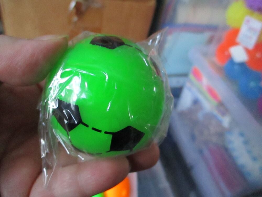 Green light up small football with colourful LED ball inside - Hoot