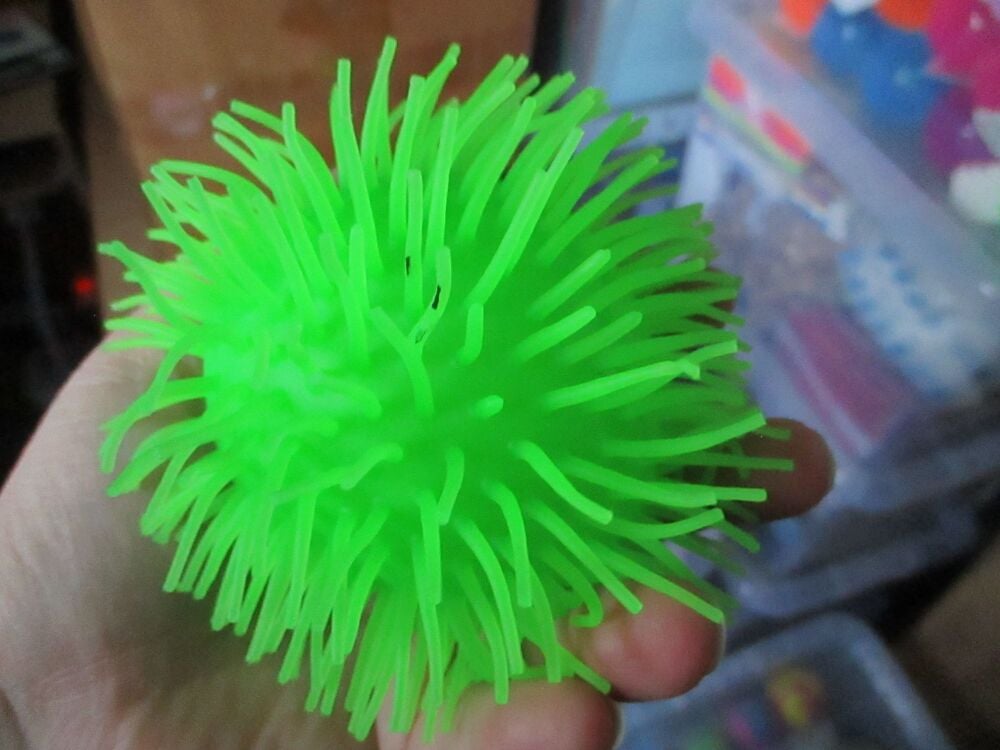 Green Light Up Squishy Ball with colourful LED ball inside - Hoot