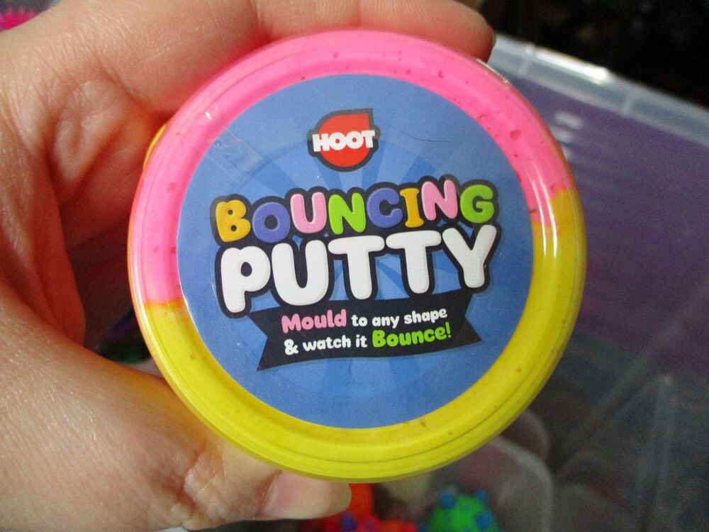 Yellow and Pink Bouncing Putty Toy - Hoot