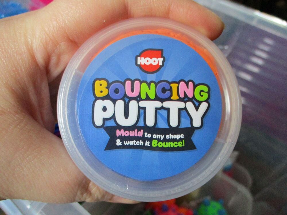 Orange and Blue Bouncing Putty Toy - Hoot