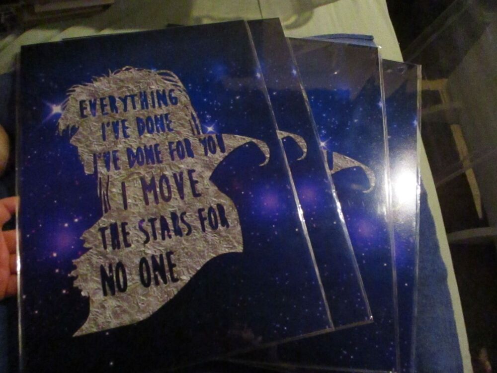 Jareth - Labyrinth - I Move the stars for you - Professional Print - A3 Size. By Goblin Dreams