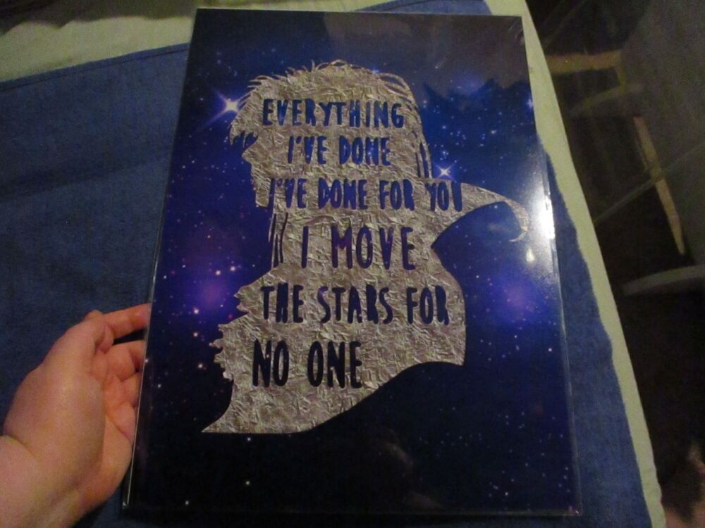Jareth - Labyrinth - I Move the stars for you - Professional Print - A3 Size. By Goblin Dreams