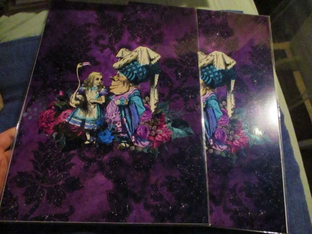 Alice & The Duchess - Alice in Wonderland - Professional Print - A3 Size. By Goblin Dreams