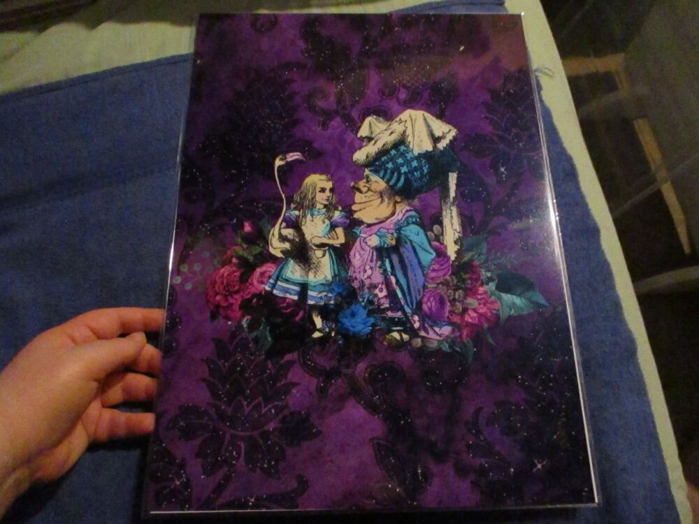 Alice & The Duchess - Alice in Wonderland - Professional Print - A3 Size. By Goblin Dreams