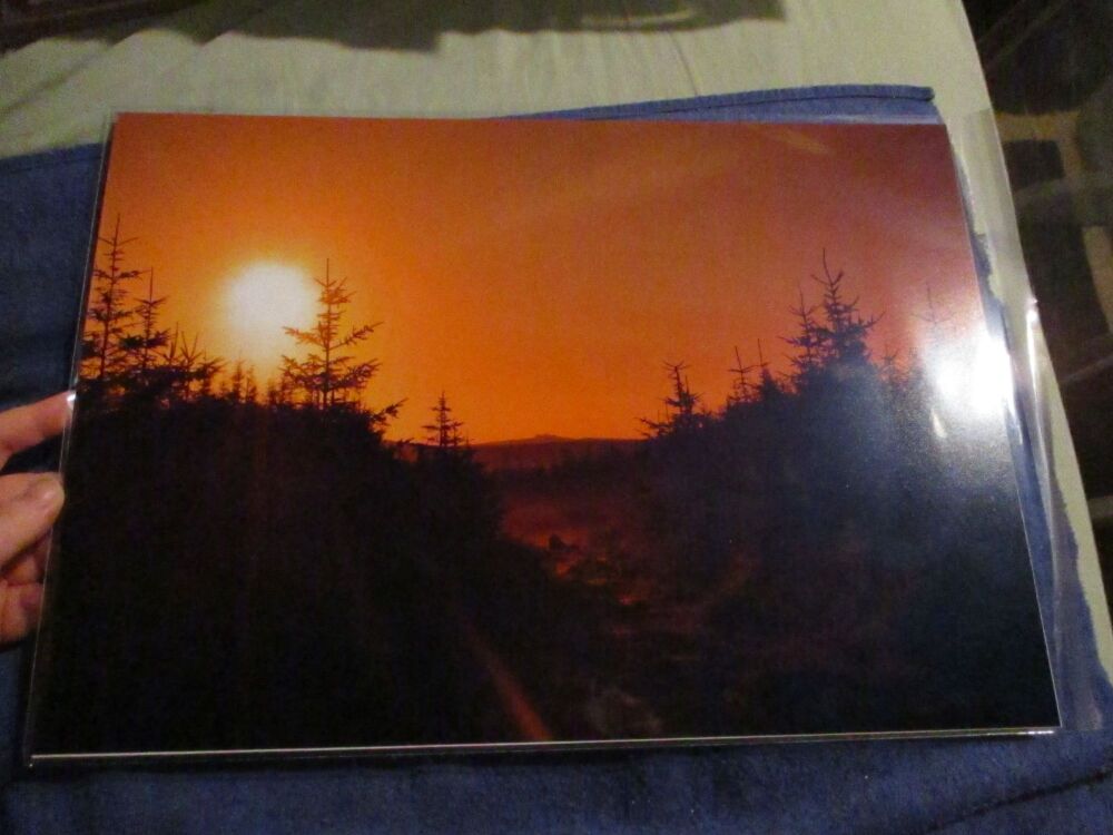 Sunrise over Cairn (Dartmoor) - Professional Print - A3 Size. By Goblin Dreams