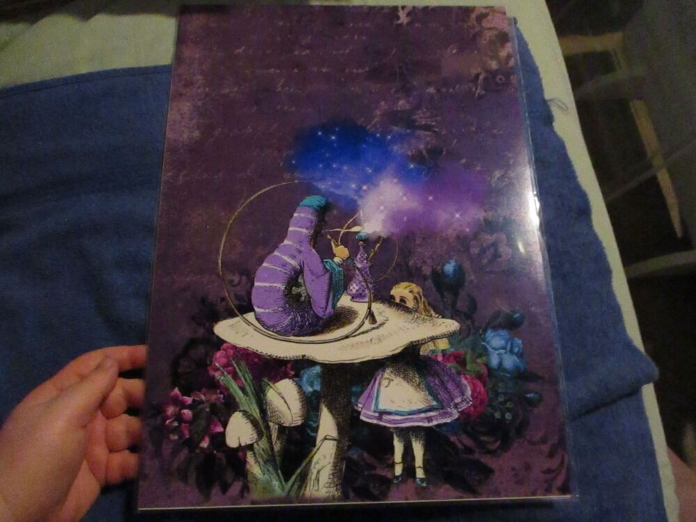 Absolem (Caterpillar) & Alice in Wonderland - Professional Print - A3 Size. By Goblin Dreams