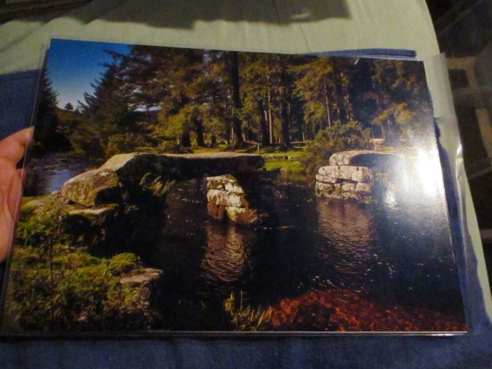 The Broken Clapper Bridge at Postbridge - Professional Print - A3 Size. By Goblin Dreams