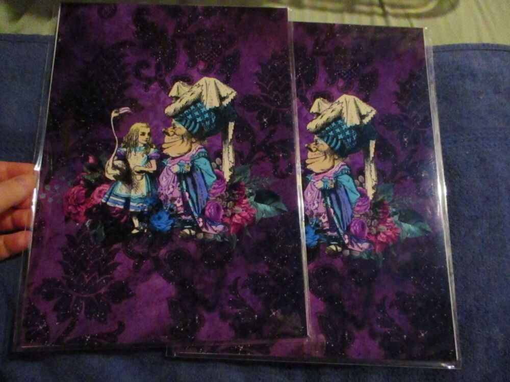 Alice & The Duchess - Alice In Wonderland - Professional Print - A4 Size. By Goblin Dreams