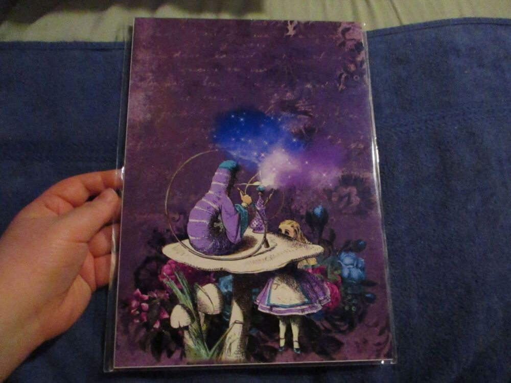Absolem (Caterpillar) - Alice In Wonderland - Professional Print - A4 Size. By Goblin Dreams