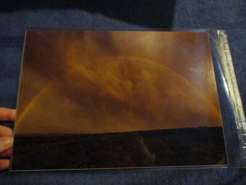Rainbow over angry skies (Dartmoor) - Professional Print - A4 Size. By Goblin Dreams