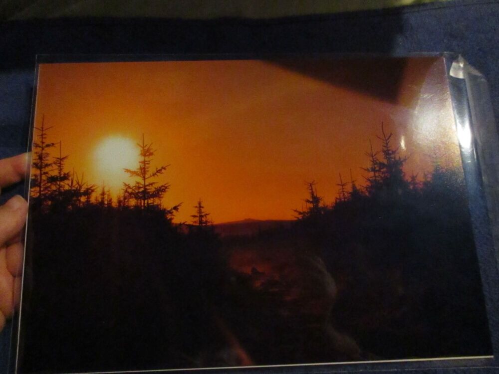 Sunrise over Cairn (Dartmoor) - Professional Print - A4 Size. By Goblin Dreams