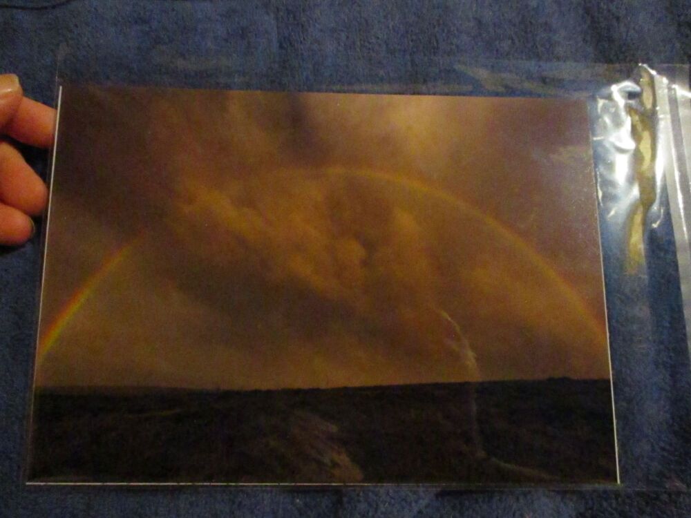 Rainbow over angry skies (Dartmoor) - Professional Print - A5 Size. By Goblin Dreams