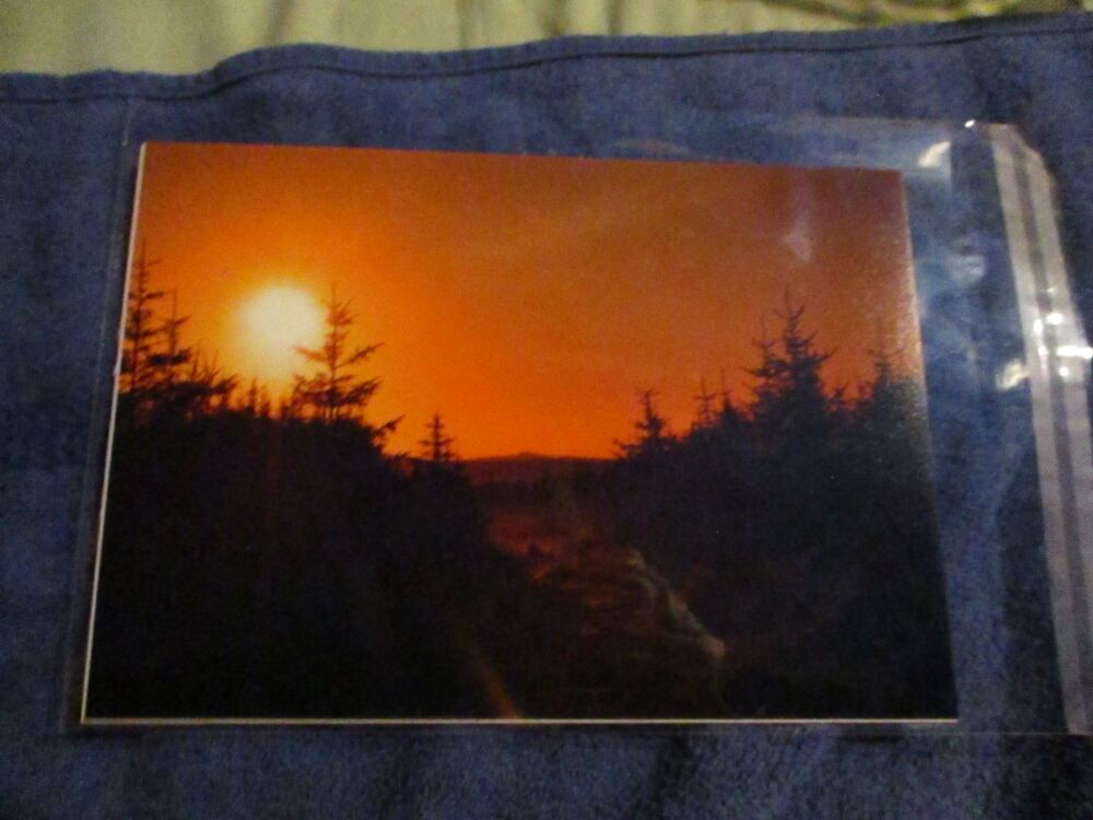 Sunrise over Cairn (Dartmoor) - Professional Print - A5 Size. By Goblin Dreams