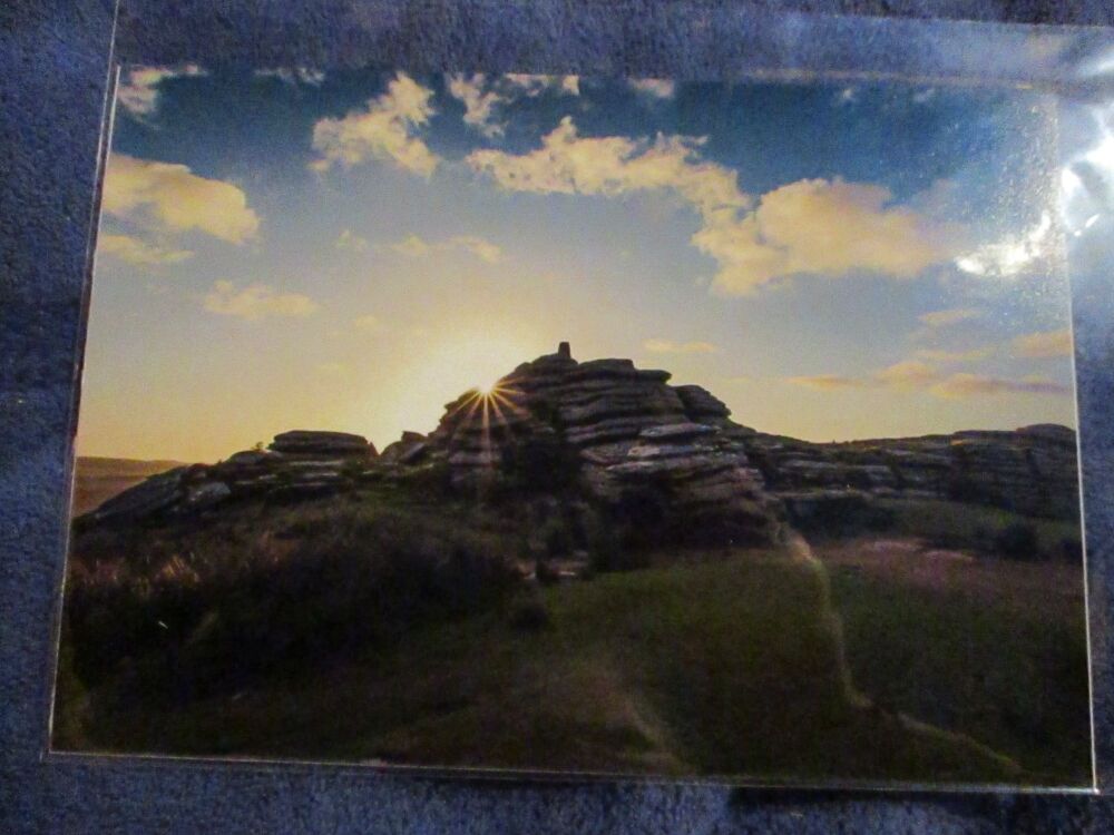 Sunrise over Bellever Tor - Professional Print - A5 Size. By Goblin Dreams