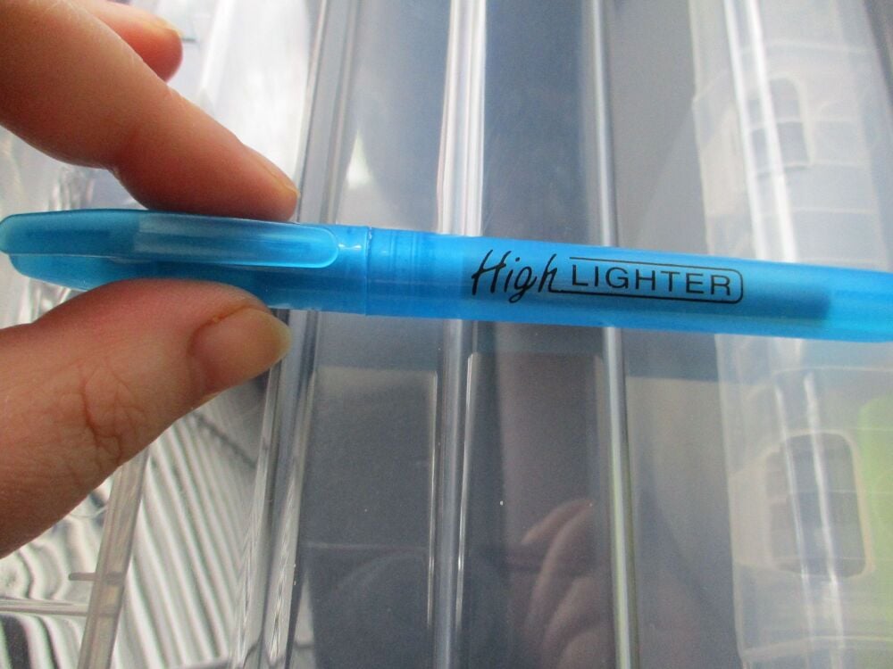 Blue Loose Single Highlighter Pen - Back To School / Office Supply