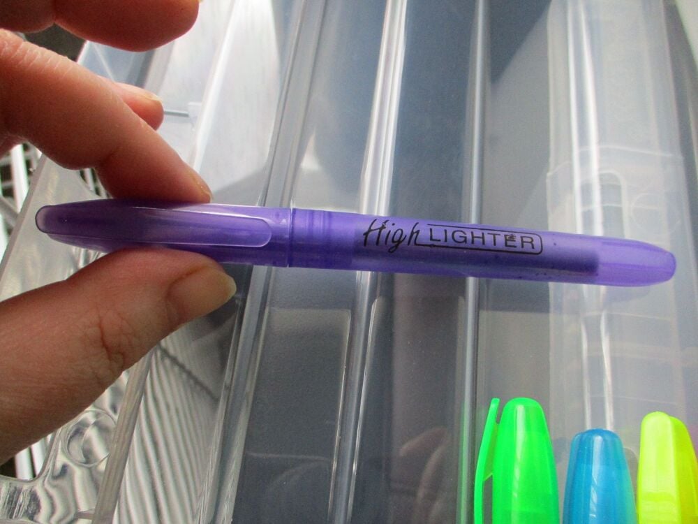 Purple Loose Single Highlighter Pen - Back To School / Office Supply