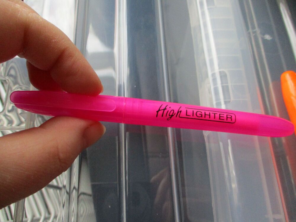 Pink Loose Single Highlighter Pen - Back To School / Office Supply