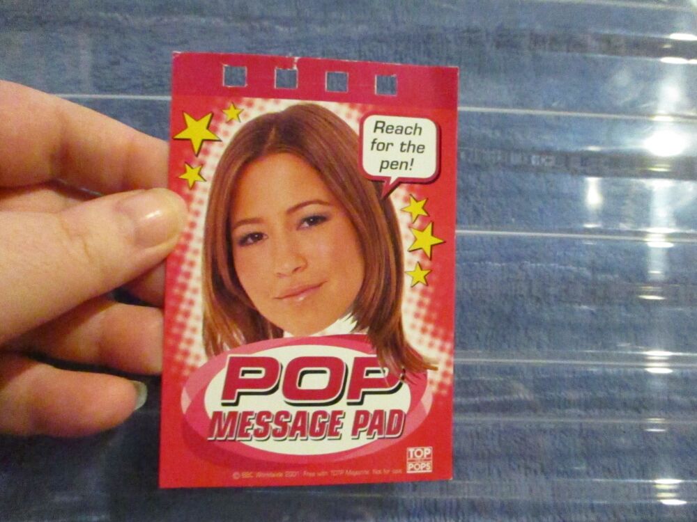 Notepad Cover Page - Rachel Stevens - Vintage Top Of The Pops Magazine Retr