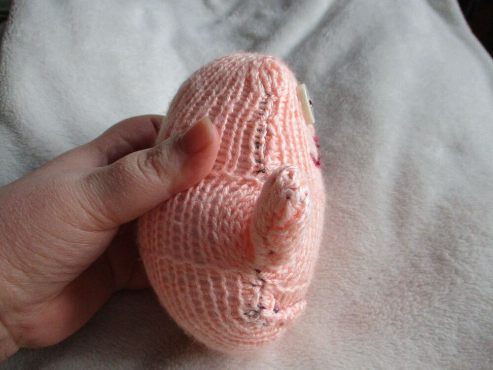 Peach with Creamy Eyes Midi Ted - Knitted By KittyMumma