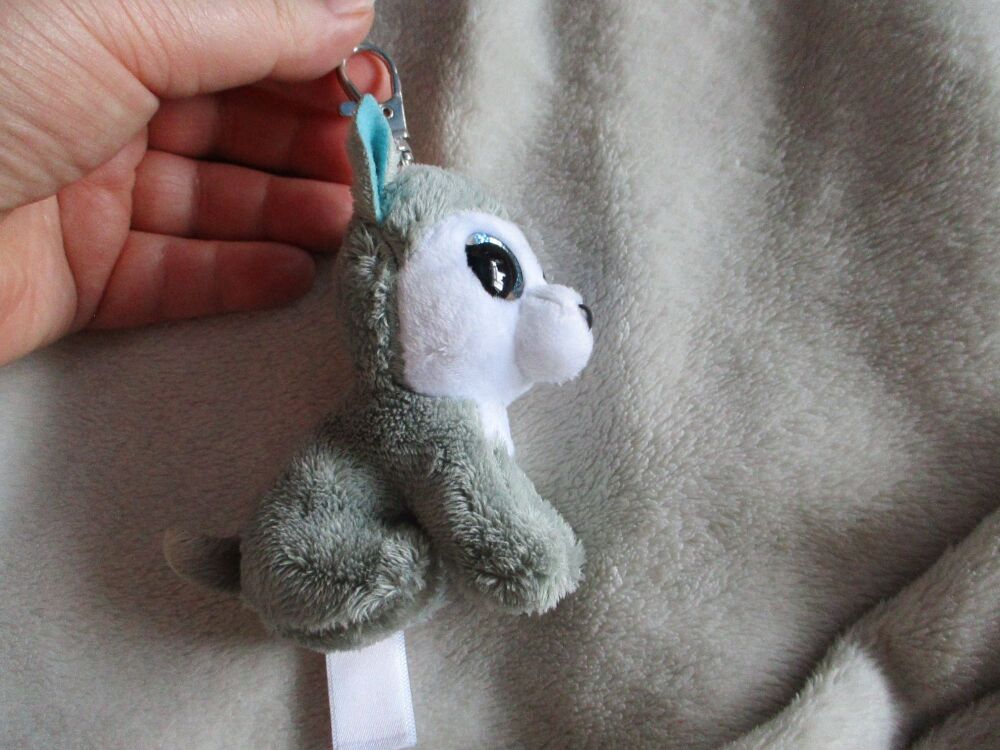 Missing Swing Tag - "Slush" the Husky Keyclip Keyring -  TY Beanie Boos