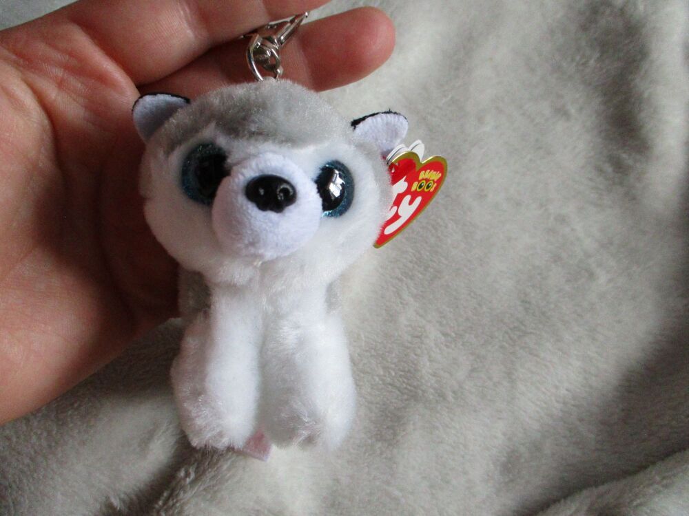 "Buff" the Husky Keyclip Keyring -  TY Beanie Boos