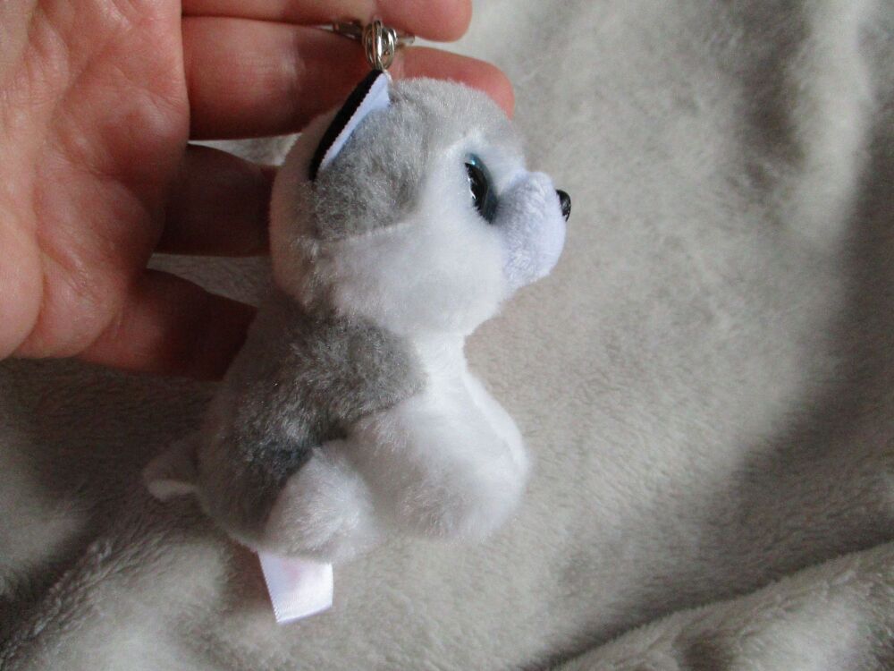 "Buff" the Husky Keyclip Keyring -  TY Beanie Boos