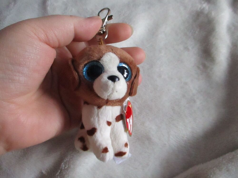 "Muddles" the Spaniel Keyclip Keyring -  TY Beanie Boos