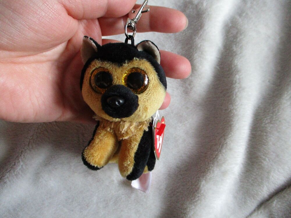 "Spirit" the German Shepherd Keyclip Keyring -  TY Beanie Boos