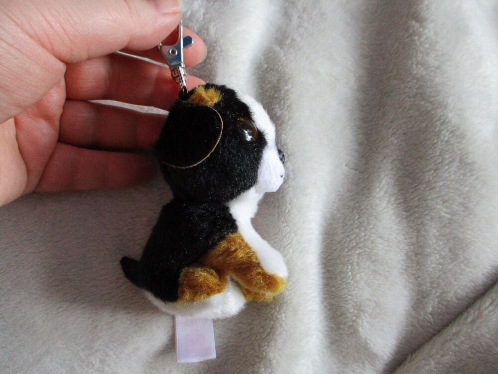 "Roscoe" the Bernese Mountain Dog Keyclip Keyring -  VelveTY Beanie Boos