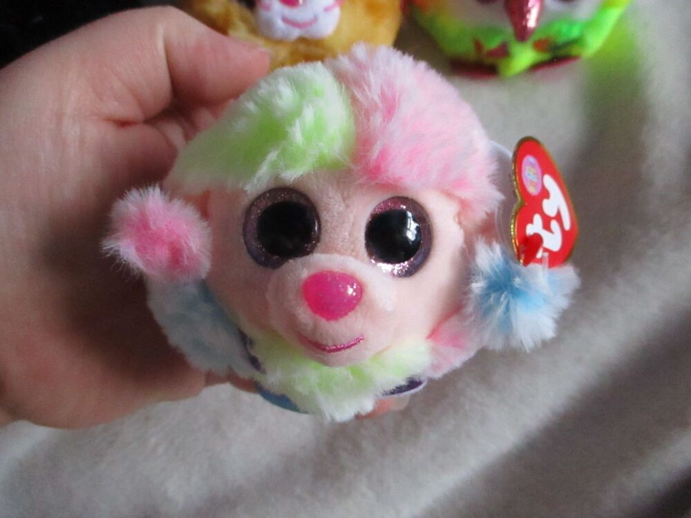 "Rainbow" the Poodle -  TY Puffies