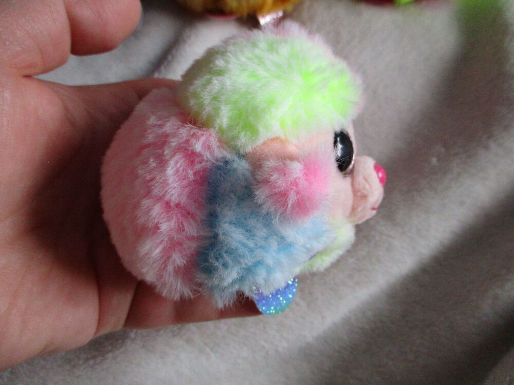 "Rainbow" the Poodle -  TY Puffies