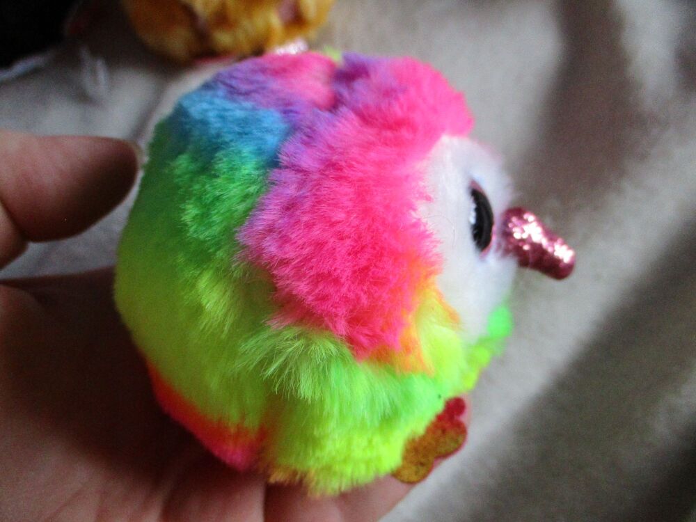 "Owen" the Rainbow Owl -  TY Puffies