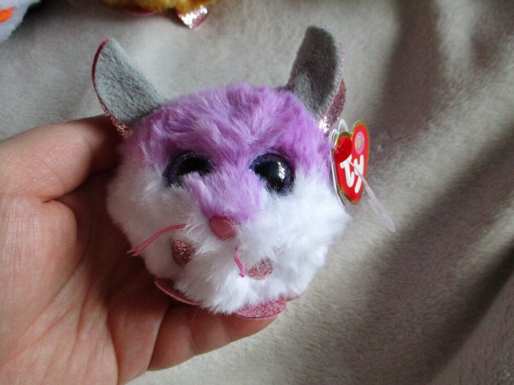 "Colby" the Purple Mouse -  TY Puffies