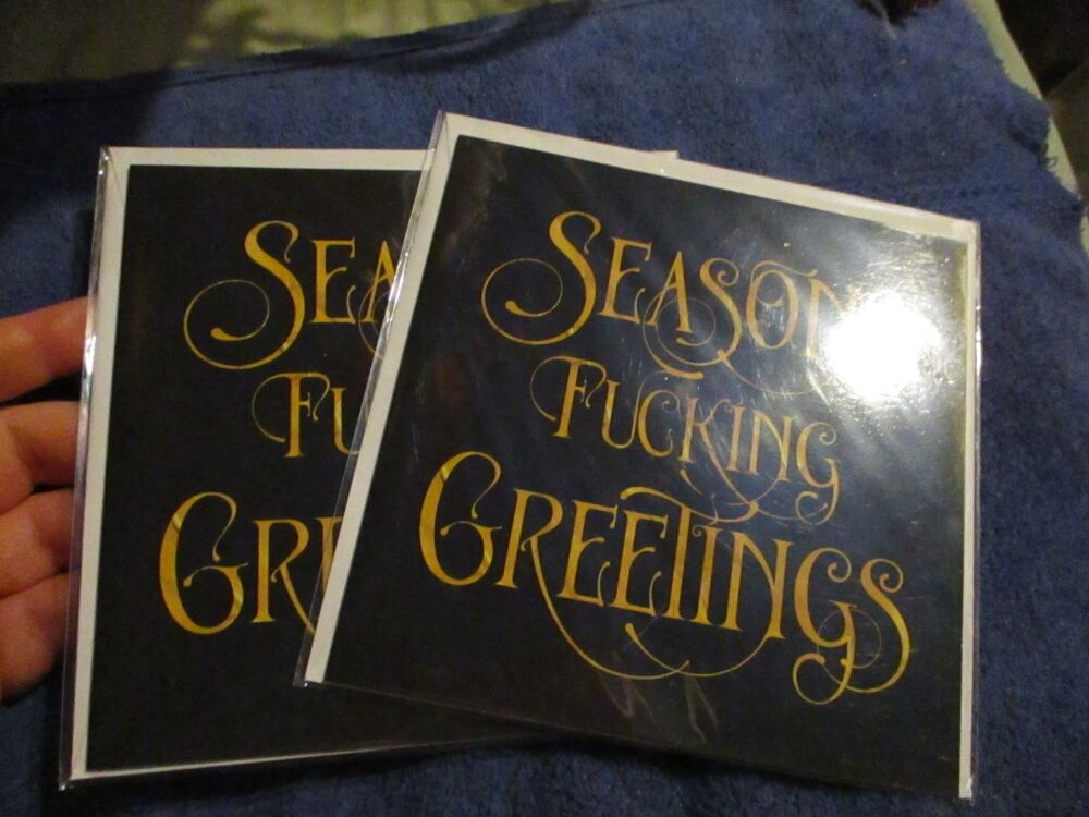 "Seasons F**cking Greetings" Rude Christmas Card - Greetings Card