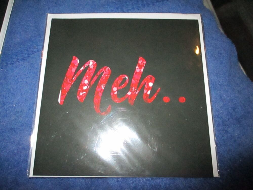 "Meh" Rude Christmas Card - Greetings Card