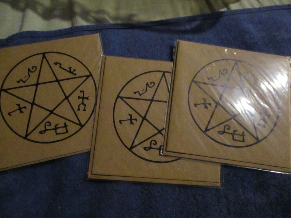 Pentacle - Supernatural Style - Square card - Greetings Card