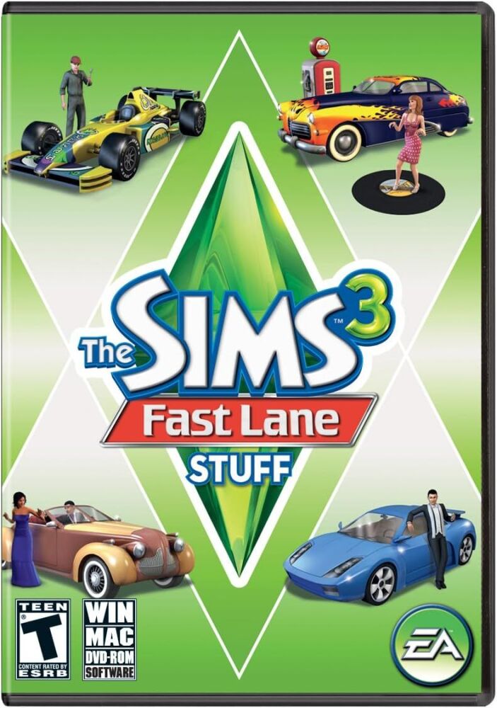The Sims 3: Fast Lane Stuff (PC: Windows/ Mac, 2010) - SEALED EUROPEAN