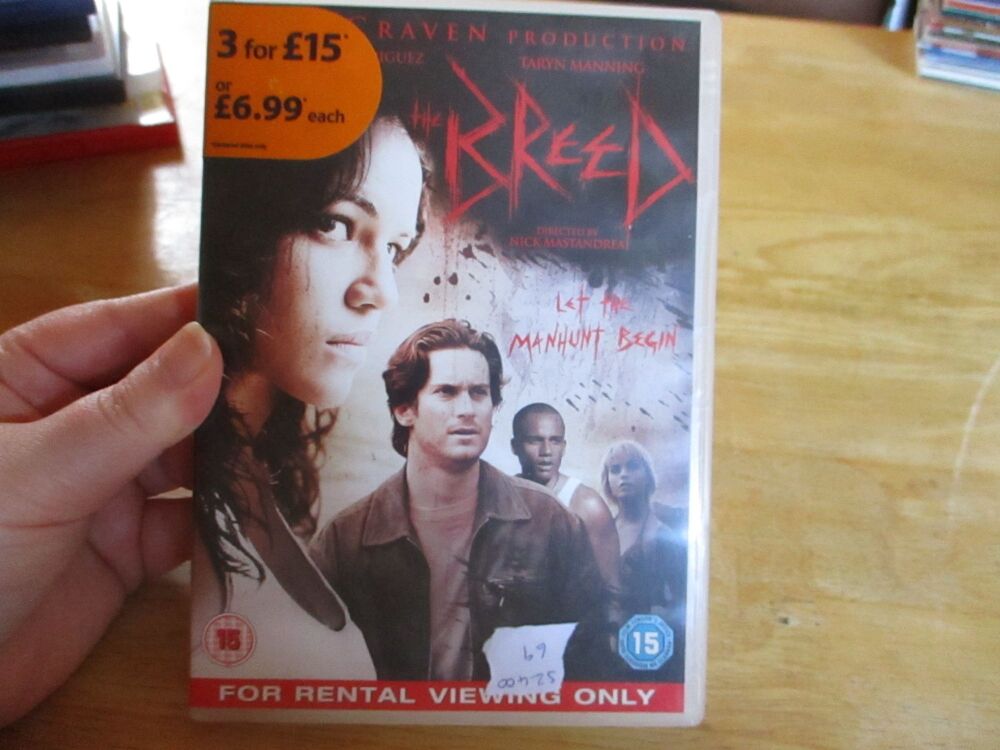 The Breed (Rental Copy) - DVD -LN Disc. VGC Case - Pal (S240069)