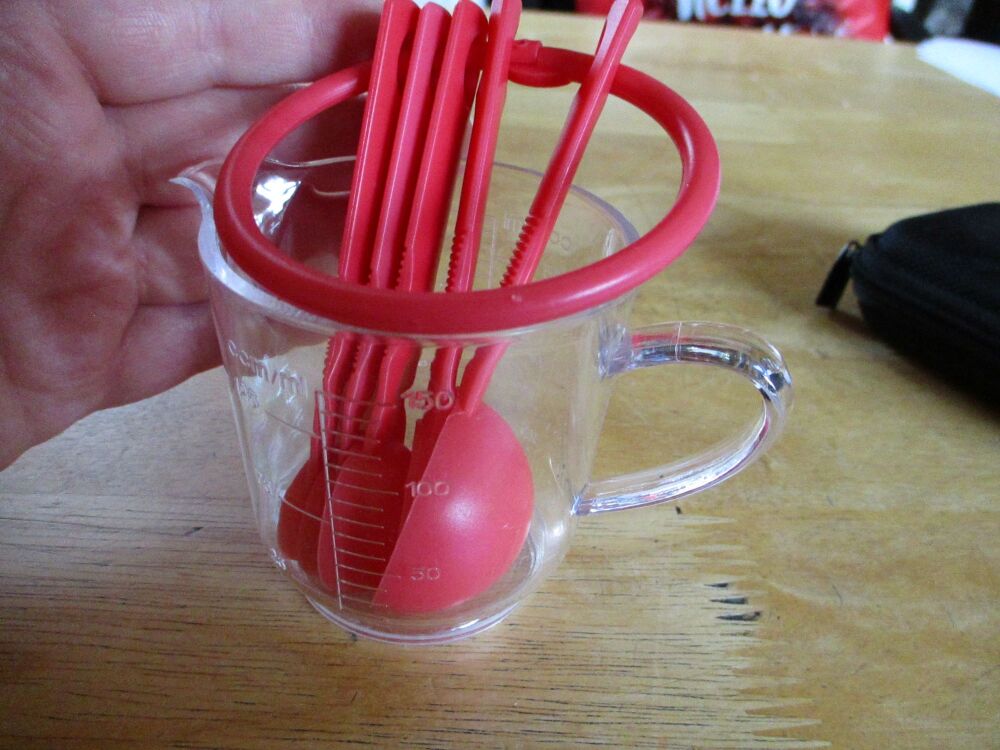 5pc Measure Spoons Set & Mini Measure Jug Ex Display Clearance