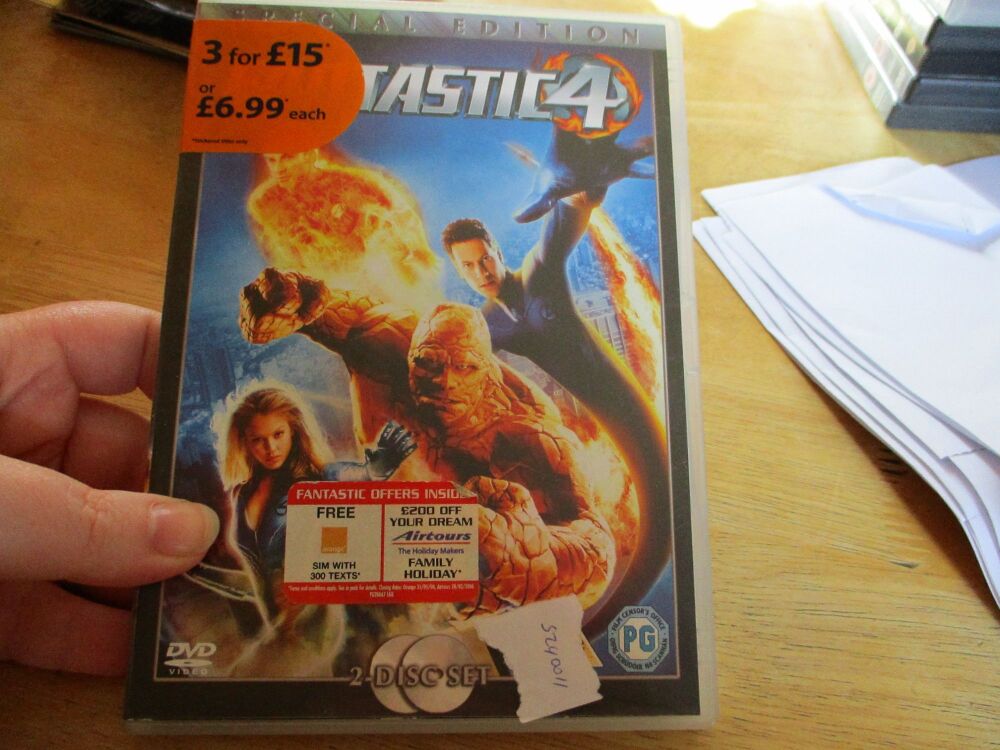 Fantastic 4 Special Edition - DVD - HSM/PC Disc. VGC Case - Pal (S240011)