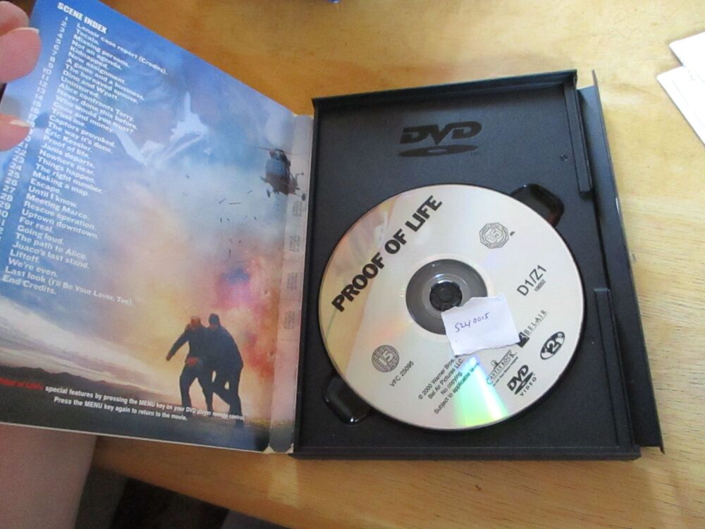 Proof Of Life - DVD - LN Disc. VGC Card Case - Pal (S240015)